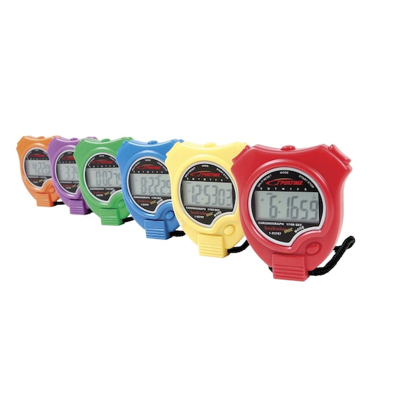 Sportime STOPWATCH TIMETRACKER BASIC SET OF 6 PK JS307 Zoro